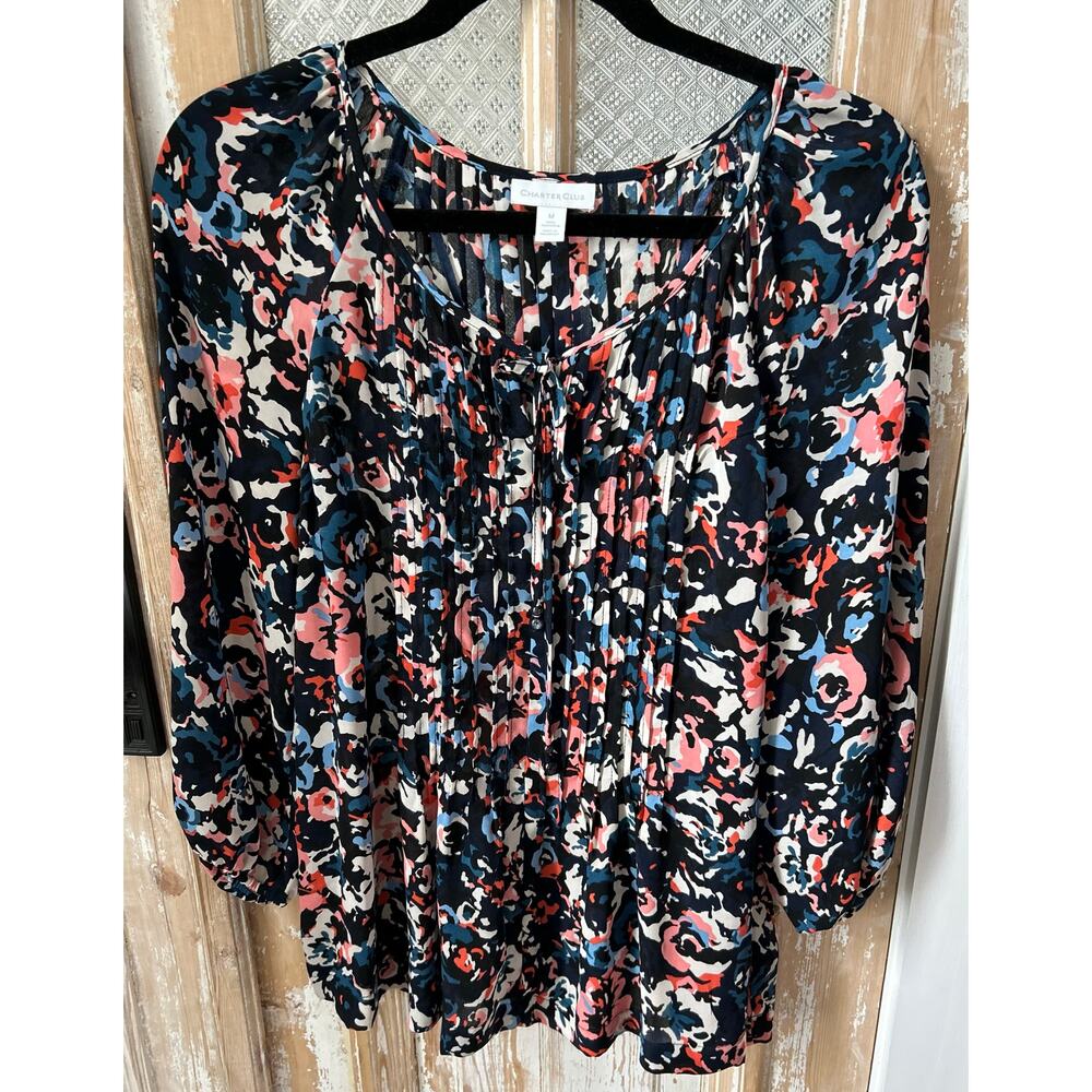 Women Charter Club Blouse, Multicolor, Size M